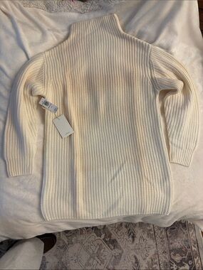 NWT Aritzia Wilfred Montpellier Ribbed Turtleneck Sweater Dress Espace